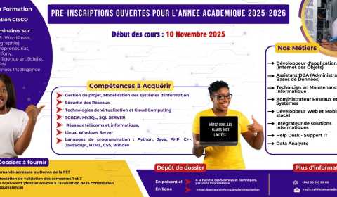 Couverture Préinscription 2025-2026